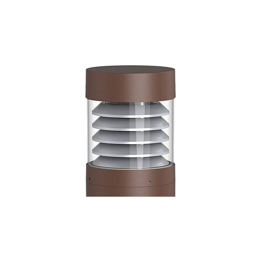 Westgate Manufacturing G2 Bollard Head Model 107F Wattage/CCT Selectable 24W/19W/14W 3000K/4000K/5000K Brown (BOL-G2-107F-MCTP-BR)