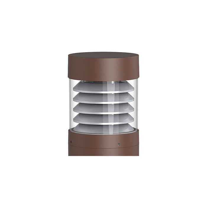 Westgate Manufacturing G2 Bollard Head Model 107F Wattage/CCT Selectable 24W/19W/14W 3000K/4000K/5000K Brown (BOL-G2-107F-MCTP-BR)