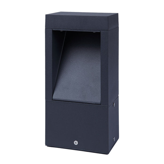 Westgate Manufacturing 9 Inch Rectangular Path Bollard 10W CCT Selectable 3000K/4000K/5000K Black (BOL-502-9-MCT-BK)