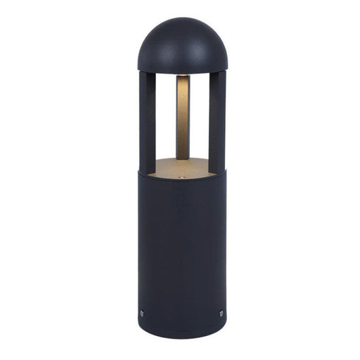 Westgate Manufacturing 26 Inch Square Bollard Open Design Wattage/CCT Selectable 10W/18W/25W 3000K/4000K/5000K Black (BOL-608RD-16-MCTP-BK)