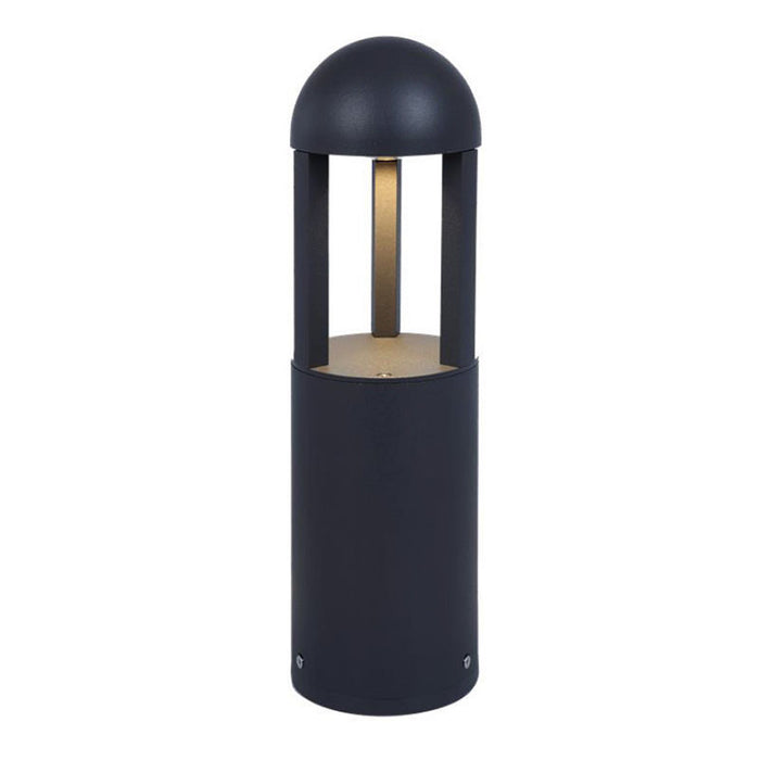 Westgate Manufacturing 26 Inch Square Bollard Open Design Wattage/CCT Selectable 10W/18W/25W 3000K/4000K/5000K Black (BOL-608RD-16-MCTP-BK)