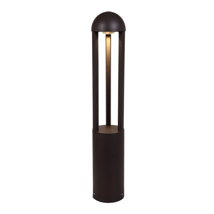 Westgate Manufacturing 32 Inch Square Bollard Open Design Wattage/CCT Selectable 10W/18W/25W 3000K/4000K/5000K Bronze (BOL-608RD-41-MCTP-BR)