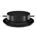 Westgate Manufacturing 5 Inch Old-Work Recessed Ceiling Canopy With Junction Box For CMC Cylinders Black (CMC-OWCC-BK)