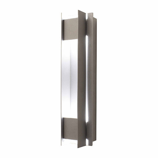 Westgate Manufacturing LED Wall Sconce Passage Wattage Selectable 5W/10W/15W/20W 4000K 120-277V 0-10V Dimming 90 CRI Silver (CRE-MP-07-40K-SIL)