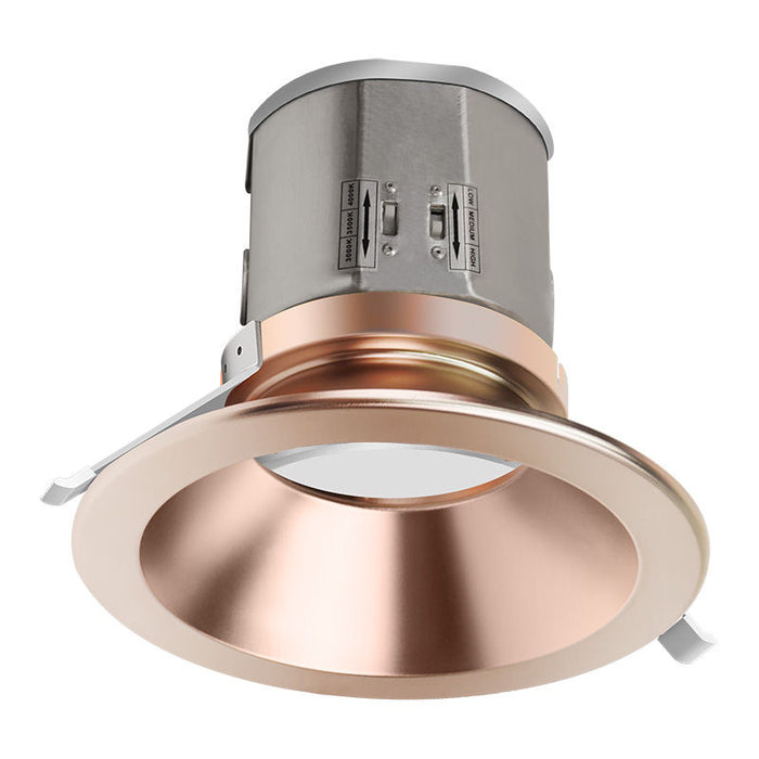 Westgate Manufacturing 4 Inch LED Recessed Light Wattage/CCT Selectable 40W/50W/60W 3000K/3500K/4000K 120-277V Rose Gold (CRLC4-60W-MCTP-D-RG)