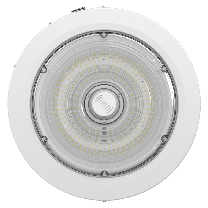 Westgate Manufacturing Builder Series Indoor Round Canopy Light Wattage/CCT Selectable 40W/60W/80W 3000K/4000K/5000K Sensor Ready Emergency Backup White (CXER-40-80W-MCTP-SR-EM-WH)