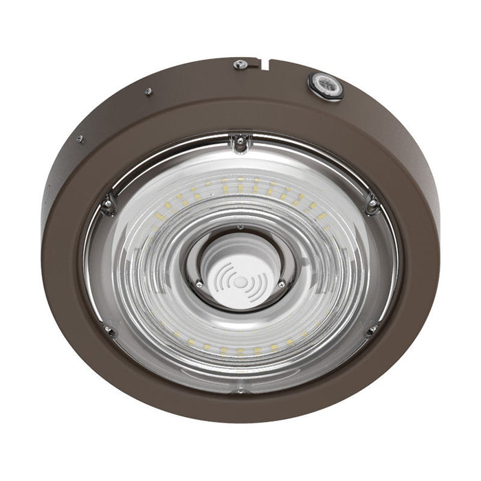 Westgate Manufacturing Builder Series Indoor Round Canopy Light Wattage/CCT Selectable 30W/40W/50W 3000K/4000K/5000K Sensor Ready Bronze (CXER-30-50W-MCTP-SR)