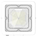 Westgate Manufacturing Builder Series Indoor Square Canopy Light Wattage/CCT Selectable 30W/45W/60W 3000K/4000K/5000K White (CXES-30-60W-MCTP-WH)