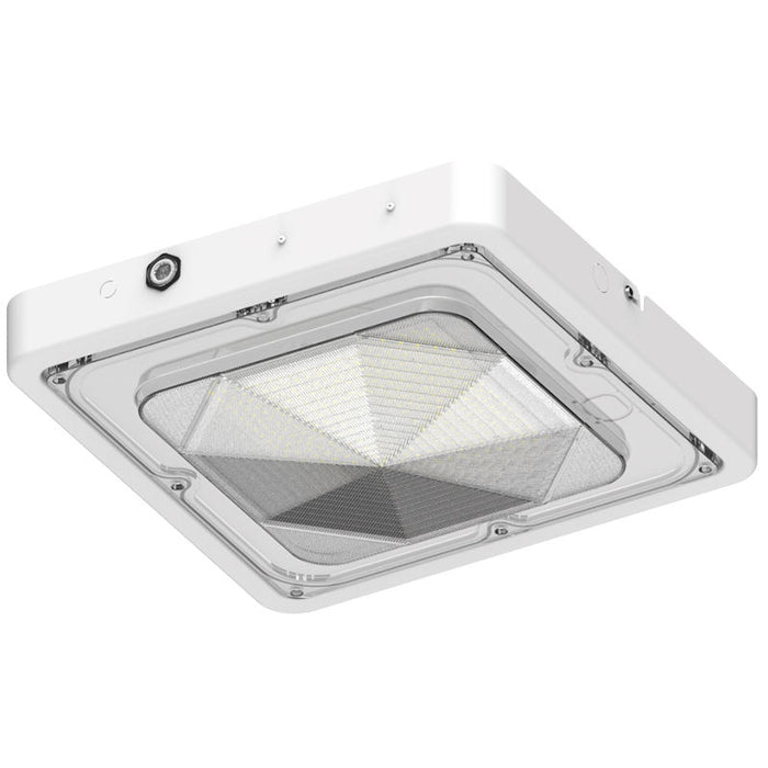 Westgate Manufacturing Builder Series Indoor Square Canopy Light Wattage/CCT Selectable 40W/60W/80W 3000K/4000K/5000K White (CXES-40-80W-MCTP-WH)