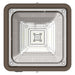 Westgate Manufacturing Builder Series Indoor Square Canopy Light Wattage/CCT Selectable 10W/20W/30W 3000K/4000K/5000K Emergency Backup Bronze (CXES-10-30W-MCTP-EM)