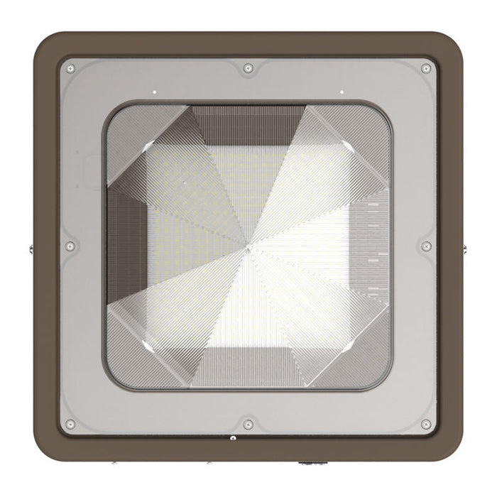 Westgate Manufacturing Builder Series Indoor Square Canopy Light Wattage/CCT Selectable 40W/60W/80W 3000K/4000K/5000K Bronze (CXES-40-80W-MCTP)