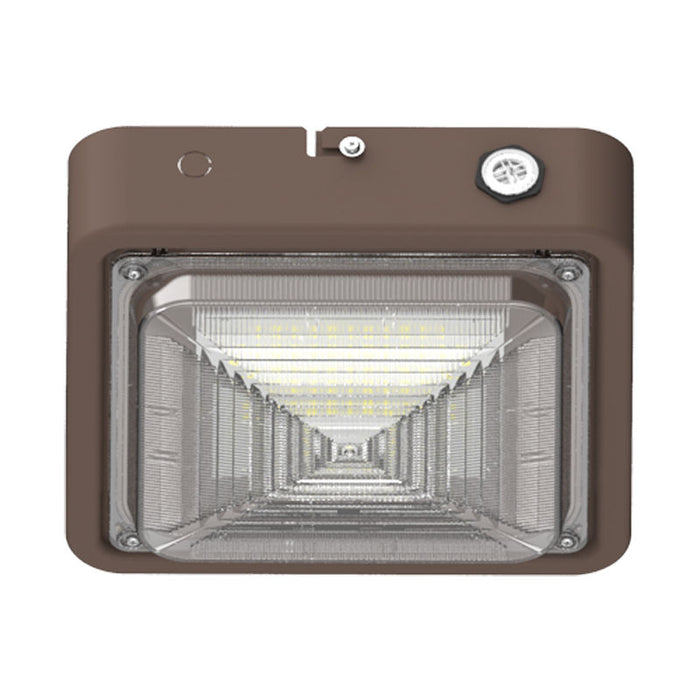 Westgate Manufacturing Builder Series Indoor Square Canopy Light Wattage/CCT Selectable 10W/20W/30W 3000K/4000K/5000K Emergency Backup Bronze (CXES-10-30W-MCTP-EM)