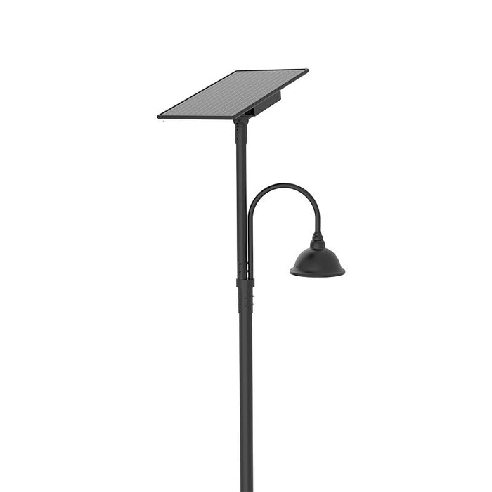 Westgate Manufacturing Solar Decorative Area Bell Model A 16 Inch 50W Type 3 CCT Selectable 3000K/4000K/5000K 70 CRI Black (DAB-SOL-A16-50W-MCT)