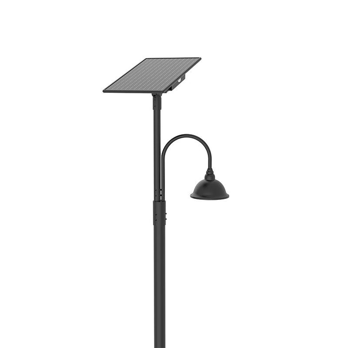 Westgate Manufacturing Solar Decorative Area Bell Model A 16 Inch 50W Type 3 CCT Selectable 3000K/4000K/5000K 70 CRI Black (DAB-SOL-A16-50W-MCT)