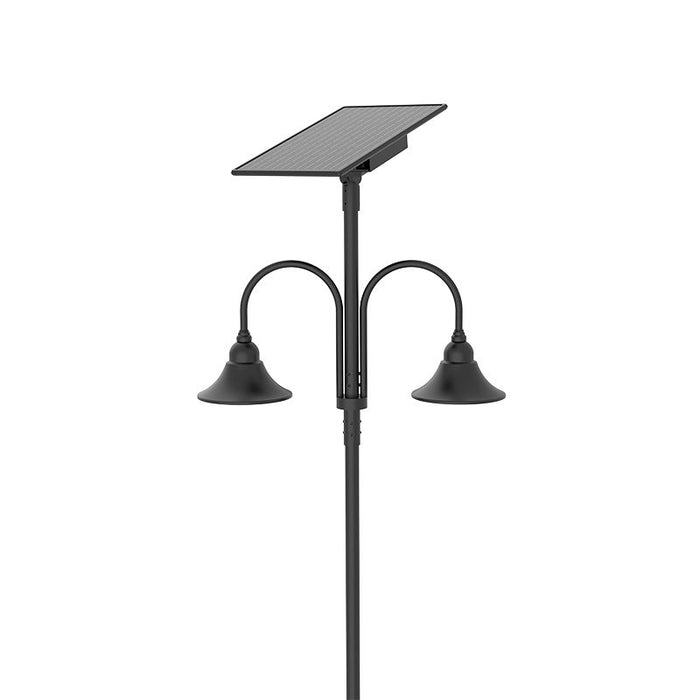 Westgate Manufacturing Solar Decorative Area Bell Model B 20 Inch 50W Type 3 CCT Selectable 3000K/4000K/5000K 70 CRI Black (DAB-SOL-B20-50W-MCT)