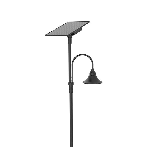 Westgate Manufacturing Solar Decorative Area Bell Model B 20 Inch 50W Type 3 CCT Selectable 3000K/4000K/5000K 70 CRI Black (DAB-SOL-B20-50W-MCT)