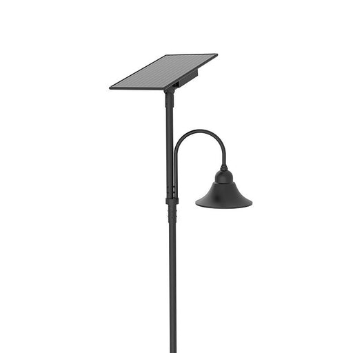 Westgate Manufacturing Solar Decorative Area Bell Model B 23 Inch 50W Type 3 CCT Selectable 3000K/4000K/5000K 70 CRI Black (DAB-SOL-B23-50W-MCT)