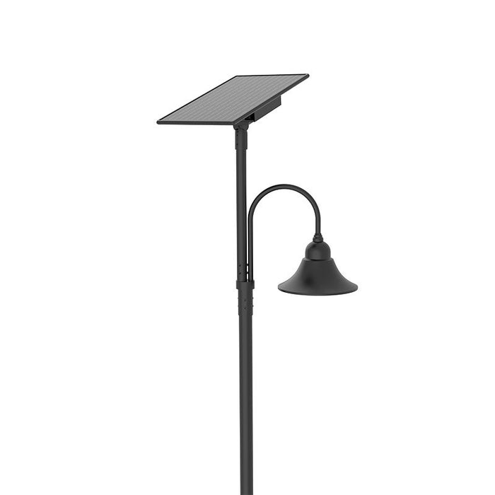 Westgate Manufacturing Solar Decorative Area Bell Model B 23 Inch 50W Type 3 CCT Selectable 3000K/4000K/5000K 70 CRI Black (DAB-SOL-B23-50W-MCT)