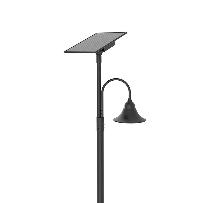 Westgate Manufacturing Solar Decorative Area Bell Model B 23 Inch 50W Type 3 CCT Selectable 3000K/4000K/5000K 70 CRI Black (DAB-SOL-B23-50W-MCT)