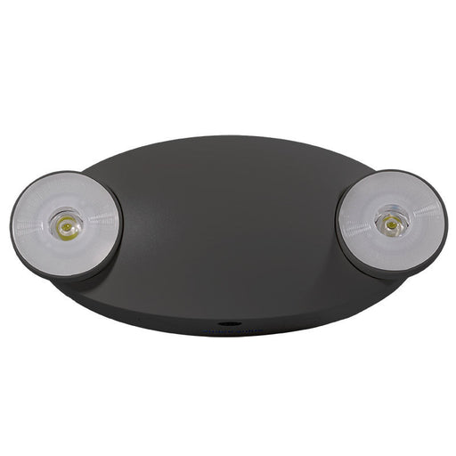 Westgate Manufacturing LED 2-Head Mini Oval Emergency Backup Light 120-277V 1W X 2 Black (EL-M2-BK)