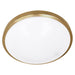 Westgate Manufacturing 13 Inch Gold Single-Ring Flush-Mount 20W CCT Selectable 2700K/3000K/3500K/4000K/5000K 1500Lm 120V (FSL-13-MCT5-GD)