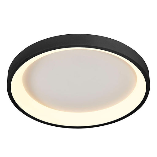 Westgate Manufacturing 15 Inch Round Ceiling Light 20W CCT Selectable 2700K/3000K/3500K/4000K/5000K 120V Dimmable Black (FMHR-15-MCT5-BK)