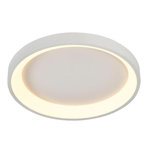 Westgate Manufacturing 15 Inch Round Ceiling Light 20W CCT Selectable 2700K/3000K/3500K/4000K/5000K 120V Dimmable White (FMHR-15-MCT5-WH)
