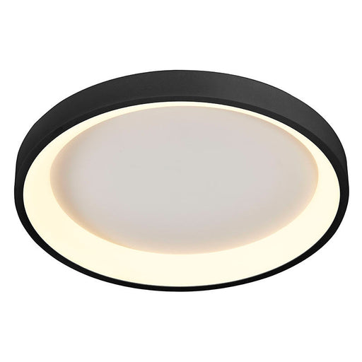 Westgate Manufacturing 19 Inch Round Ceiling Light 30W CCT Selectable 2700K/3000K/3500K/4000K/5000K 120V Dimmable Black (FMHR-19-MCT5-BK)