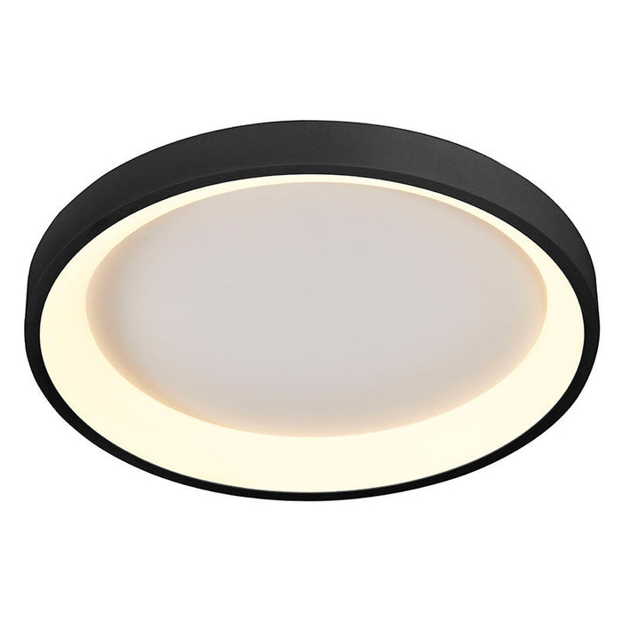 Westgate Manufacturing 19 Inch Round Ceiling Light 30W CCT Selectable 2700K/3000K/3500K/4000K/5000K 120V Dimmable Black (FMHR-19-MCT5-BK)