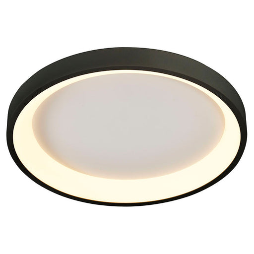 Westgate Manufacturing 23 Inch Round Ceiling Light 30W CCT Selectable 2700K/3000K/3500K/4000K/5000K 120V Dimmable Black (FMHR-23-MCT5-BK)