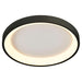 Westgate Manufacturing 23 Inch Round Ceiling Light 30W CCT Selectable 2700K/3000K/3500K/4000K/5000K 120V Dimmable Black (FMHR-23-MCT5-BK)