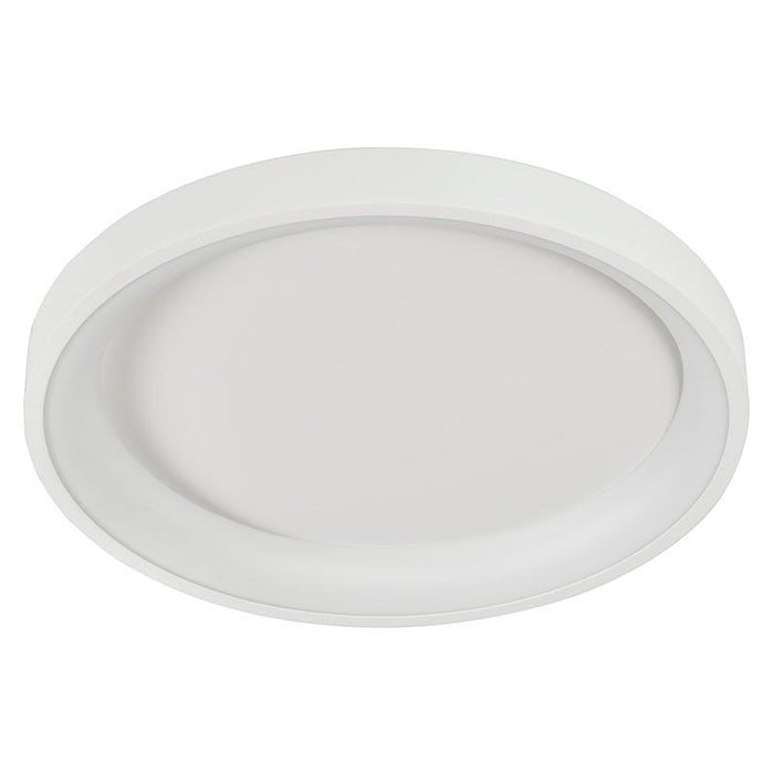 Westgate Manufacturing 23 Inch Round Ceiling Light 30W CCT Selectable 2700K/3000K/3500K/4000K/5000K 120V Dimmable White (FMHR-23-MCT5-WH)