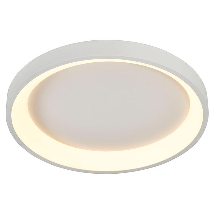 Westgate Manufacturing 23 Inch Round Ceiling Light 30W CCT Selectable 2700K/3000K/3500K/4000K/5000K 120V Dimmable White (FMHR-23-MCT5-WH)