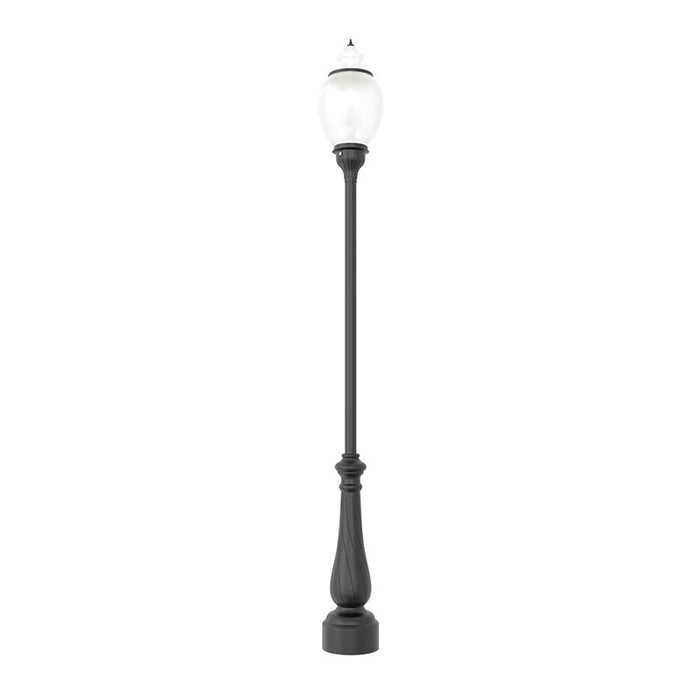 Westgate Manufacturing Series A LED Acorn Area Light 37 X 17 Inch Wattage/CCT Selectable 80W/100W/150W 3000K/4000K/5000K 3 Inch Sleeve Black (GPA-A37-80-150W-MCTP-BK)