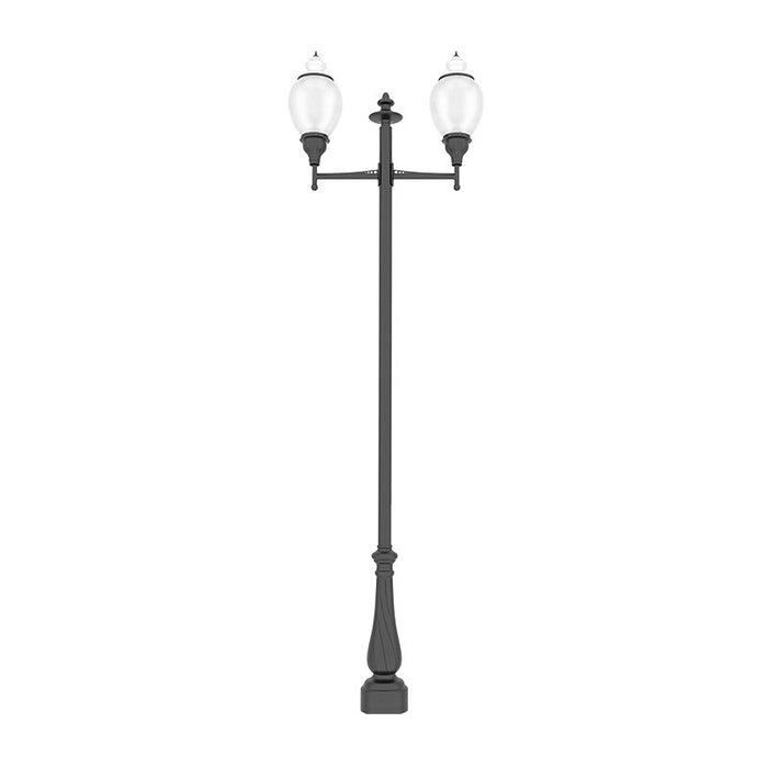 Westgate Manufacturing Series A LED Acorn Area Light 37 X 17 Inch Wattage/CCT Selectable 80W/100W/150W 3000K/4000K/5000K 3 Inch Sleeve Black (GPA-A37-80-150W-MCTP-BK)