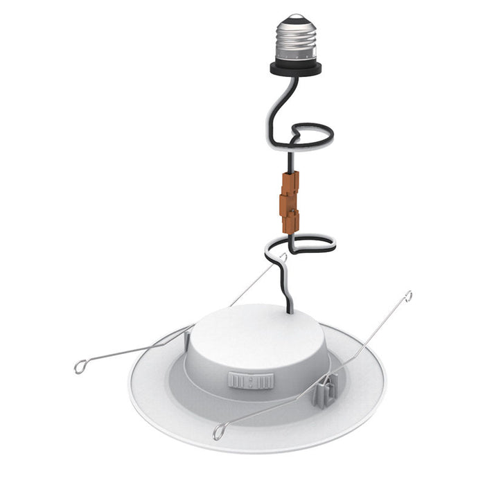 Westgate Manufacturing 6 Inch PC DOB Recess Trim 10W 1000Lm CCT Selectable 2700K/3000K/4000K/5000K/6000K Triac Dimming ETL - Smooth (RDDS6-MCT5)