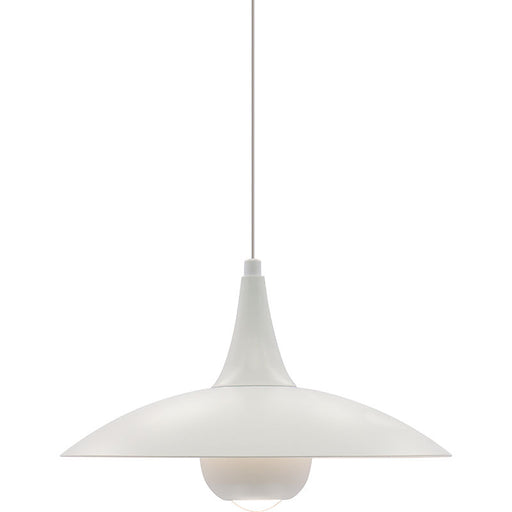 Westgate Manufacturing 12 Inch Modern Designer LED Pendant 12W 600Lm CCT Selectable 2700K/3000K/3500K/400K/5000K White (LCFI-MCT5-WH)
