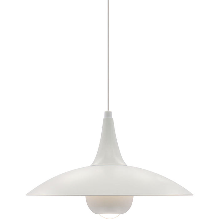 Westgate Manufacturing 12 Inch Modern Designer LED Pendant 12W 600Lm CCT Selectable 2700K/3000K/3500K/400K/5000K White (LCFI-MCT5-WH)