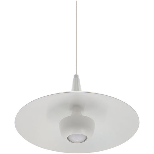 Westgate Manufacturing 12 Inch Modern Designer LED Pendant 12W 600Lm CCT Selectable 2700K/3000K/3500K/400K/5000K White (LCFI-MCT5-WH)