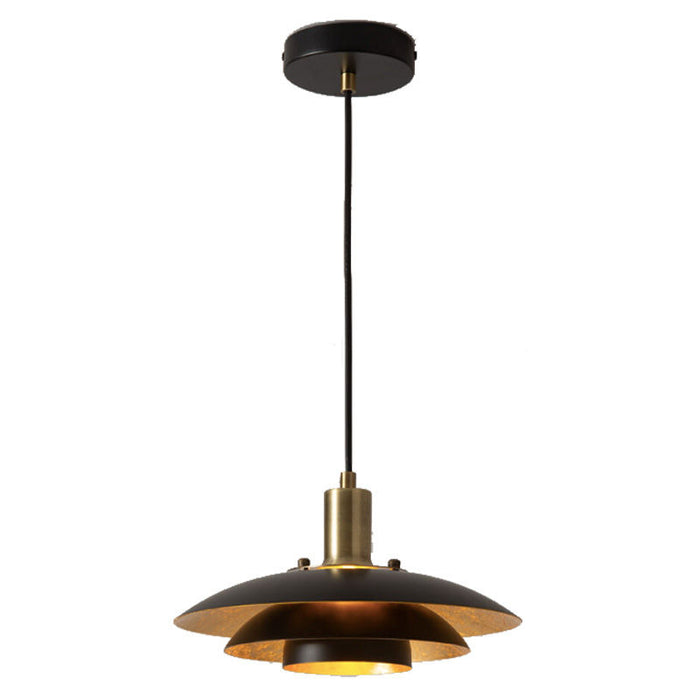 Westgate Manufacturing Decorative Pendant 3-Level 6 Inch Pendant CCT Selectable 2700K/3000K/3500K/4000K/5000K Black/Gold (LCFL-MCT5-BG)