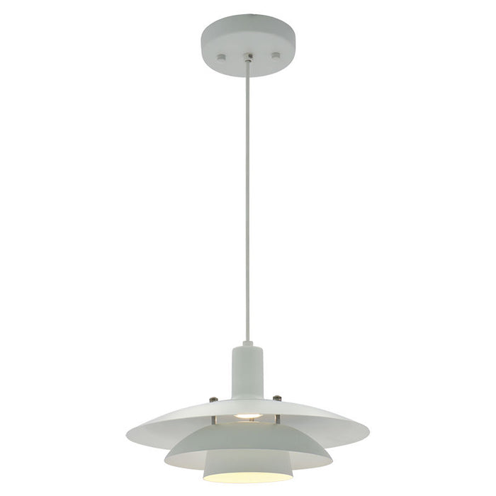 Westgate Manufacturing Decorative Pendant 3-Level 6 Inch Pendant CCT Selectable 2700K/3000K/3500K/4000K/5000K 12 Inch White (LCFL-MCT5-WH)