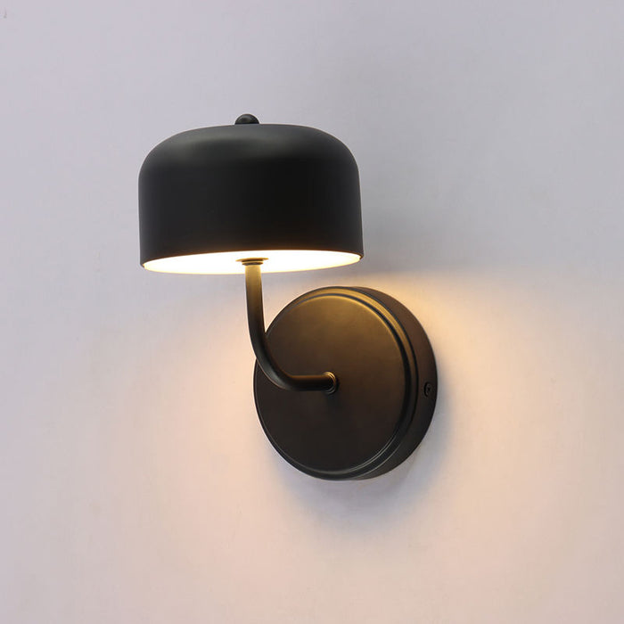 Westgate Manufacturing Pan Design 5 Inch Wall Sconce 10W CCT Selectable 2700K/3000K/3500K/4000K/5000K 90 CRI Dimmable Black (LCFP-WS-BK)