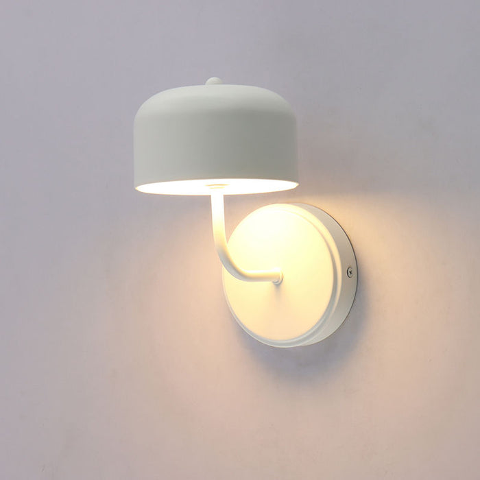 Westgate Manufacturing Pan Design 5 Inch Wall Sconce 10W CCT Selectable 2700K/3000K/3500K/4000K/5000K 90 CRI Dimmable White (LCFP-WS-WH)