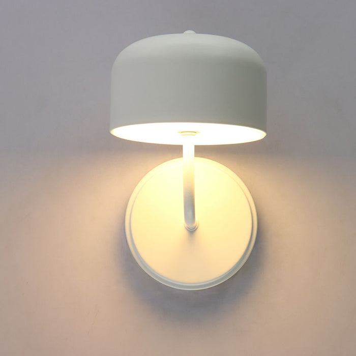 Westgate Manufacturing Pan Design 5 Inch Wall Sconce 10W CCT Selectable 2700K/3000K/3500K/4000K/5000K 90 CRI Dimmable White (LCFP-WS-WH)