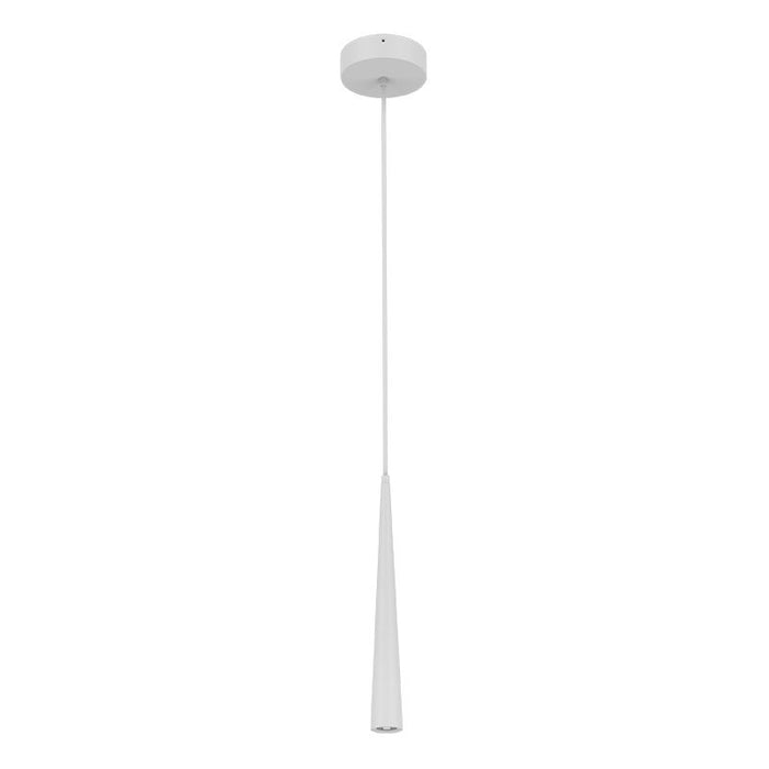 Westgate Manufacturing LCFT Tapered Pendant Wattage/CCT Selectable 3W/6W/9W 3000K/4000K/5000K 6 Foot Adjustable Cord White (LCFT-MCTP-WH)
