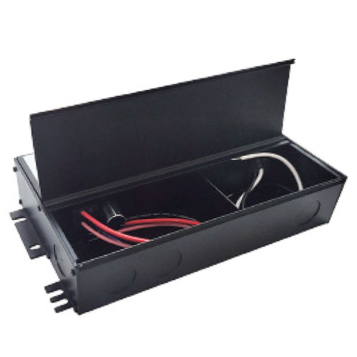 Westgate Manufacturing 5-In-1 Dimmable Electronic LED Driver With Junction Box 120-277V To 24V 192W Black (LEDDR-24V-192W-UNIV)