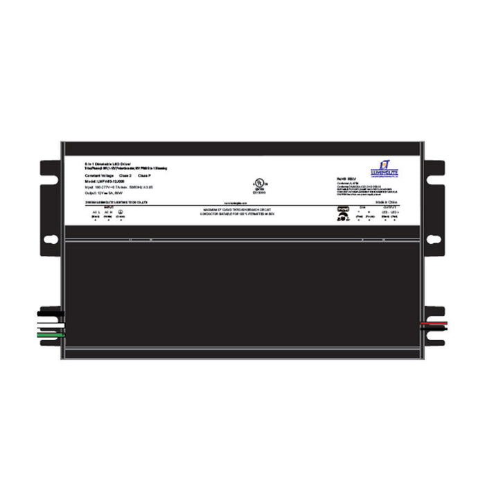 Westgate Manufacturing 5-In-1 Dimmable Electronic LED Driver With Junction Box 120-277V To 24V 384W Black (LEDDR-24V-384W-UNIV)