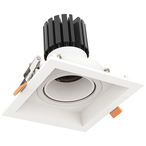 Westgate Manufacturing LED Recessed Light With 1 Slot White Trim 10W 700Lm CCT Selectable 2700K/3000K/3500K/4000K/5000K 120V White (LRD-10W-MCT5-WTM1-WH)