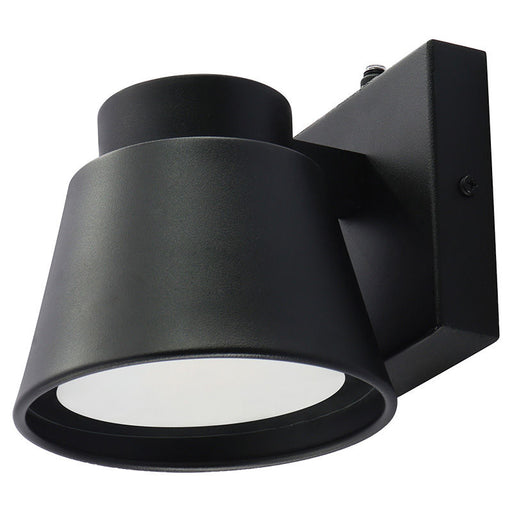 Westgate Manufacturing Mini Cone Outdoor Wall Light 10W CCT Selectable 2700K/ 3000K/3500K/4000K/5000K Dimmable With Photocell Black (LRS-MC-MCT5-P-BK)