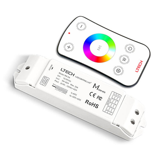 Westgate Manufacturing L-Tech RGBW Ribbon Light Controller With Remote (ULR-M4-M4-3A)